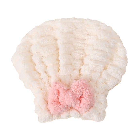 ievspot Hair Drying Cap,Absorbent Hair Towel Wrap with Bow,Hair Wrap Turban for Women Bath Shower Spa