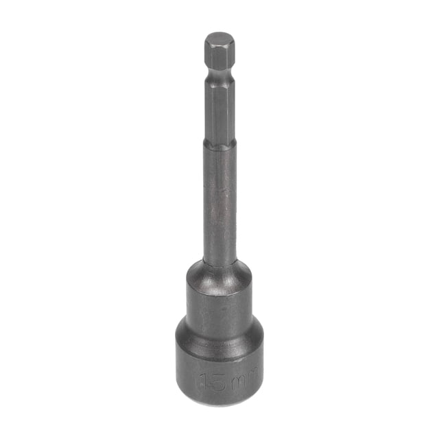 Herramienta de socket de impacto Unique Bargains para reparación de automóvil, motocicleta, dirtbike, duradera CR-MO 100mm 1 pieza tono de titanio 6 puntos 15mm