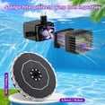 thumbnail image 4 of Fuebueo 3.5W Solar Fountain for Bird Bath with 3D Color Changing LED Light & 2000mAh Battery, Anti-Drift Fixer & 8 Nozzles, Solar Powered Water Fountain Kit for Garden, Patio, Pond, Gift, 4 of 7
