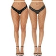 thumbnail image 3 of 4 Pairs Women Fishnet Tights in Apricot Trendy Comfortable Perfect for Fashion Forward Looks, 3 of 3