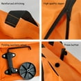 thumbnail image 4 of MEETSWEET Foldable Shopping Cart with Handle, Durable and Compact Design, Orange, 4 of 7