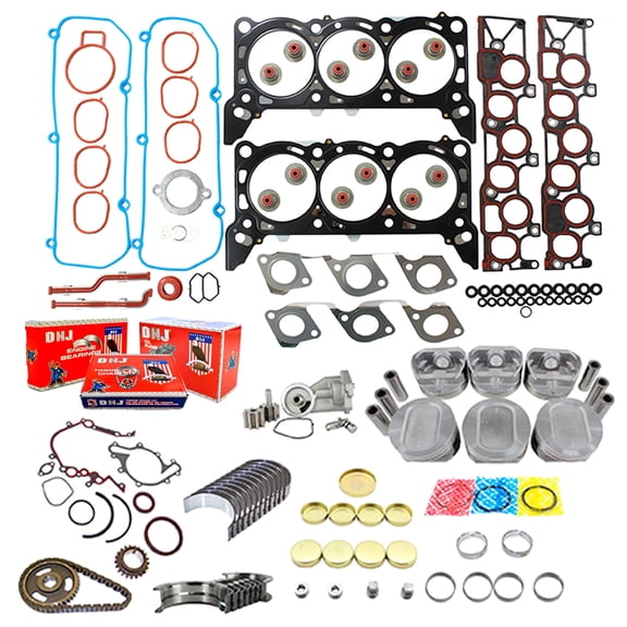 DNJ EK4129M Master Engine Rebuild Kit Fits Cars & Trucks 2005-2007 Ford Mercury F-150 Freestar Monterey 4.2L OHV V6 12V 256cid VIN 2