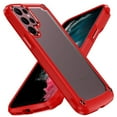 thumbnail image 6 of For Samsung Galaxy S23 Heavy Duty Hybrid Clear back Shield Hard PC + TPU Bumper Edge Frame Shockproof Protective Phone Case Cover by Xpression - Red, 6 of 8