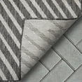 thumbnail image 6 of Well Woven Medusa Kesia Modern Striped Grey 2'7" x 9'10" Runner Indoor Outdoor Rug, 6 of 7