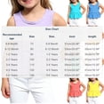 thumbnail image 4 of Ahuyic Summer Girls Top,Toddler Girls Cotton Tank Top,Elasticated Girl's Summer Dress With T-Shirt And Skirt In Candy Colors And Classic, 4 of 5