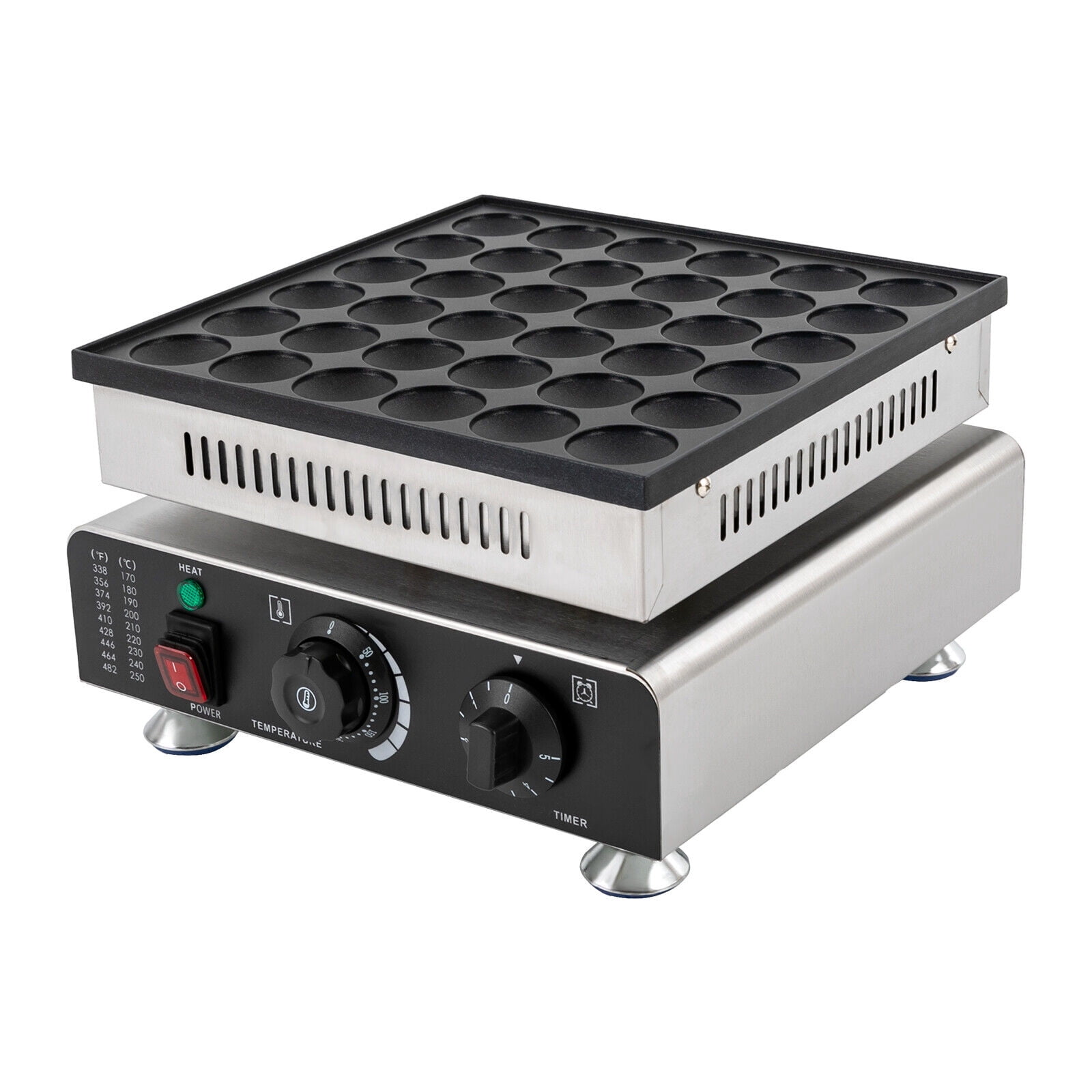 Mini Pancake Baker, 36-Hole Pancake Maker, Corded Electric Waffle Machine 110V