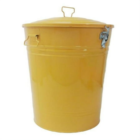 Houston Int'l Trading 5802E SAFF Enameled Galvanized Steel Storage Container