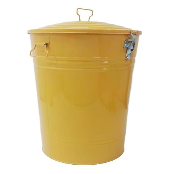 Houston Int'l Trading 5802E SAFF Enameled Galvanized Steel Storage Container