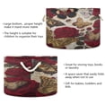 thumbnail image 4 of BZSMCE Decorative Storage Open Bins 20x14in In Red Rose Butterflies Printed, 4 of 6