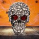 thumbnail image 2 of Modelo de cabeza de calavera artesanal valor colectivo funciona con pilas para dormitorio sala de estar, 2 of 9