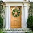 thumbnail image 3 of laqbezok 20-Inch Boxwood Wreath, 20" Artificial Boxwood Wreath Front Door Wreaths, Artificial Spring Summer Greenery Hanging Swag with Plaid Bowand Sash, for Front Door Wall Hanging Home Decor, 3 of 8