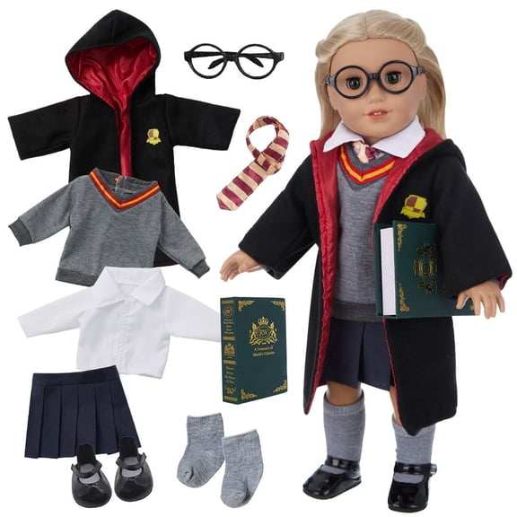 AlevRam 18-Inch Doll Clothes 9-Piece Magic Outfit Set for Kids﻿