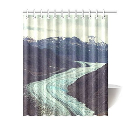 Bsdhome Salmon Glacier In Stewart, Salmon Colored Shower Curtain