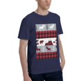 thumbnail image 2 of Bingfone Buffalo Plaid Forest Men'S Loose Fit Short-Sleeve Pocket T-Shirt, 2 of 7