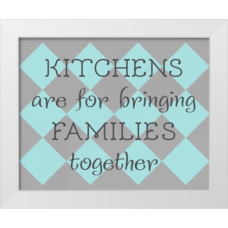 Studio Sd Graphics 18x15 White Modern Wood Framed Museum Art Print Titled - Family Kitchen