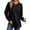 Black, variant on Ronuti Sweatshirt for Women Side Split Fall Fashion Long Sleeve Shirts Crewneck Tunic Tops