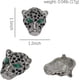 thumbnail image 4 of Broche con cabeza de leopardo manchado YONGSHENG Accesorio animal de moda con cristal de diamantes de imitación Plata, 4 of 4
