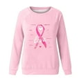 thumbnail image 5 of VKOYWKM Breast Cancer Awareness Shirts Women Breast Cancer Pink Ribbon T-Shirt Long Sleeve Crew Neck Breast Cancer Tops Fall Cancer Survivor Shirt, 5 of 5
