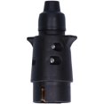 thumbnail image 1 of 12V 7Pin Trailer Socket Plug Brass Connector Tow Bar Traction for European Standard Car, 1 of 5