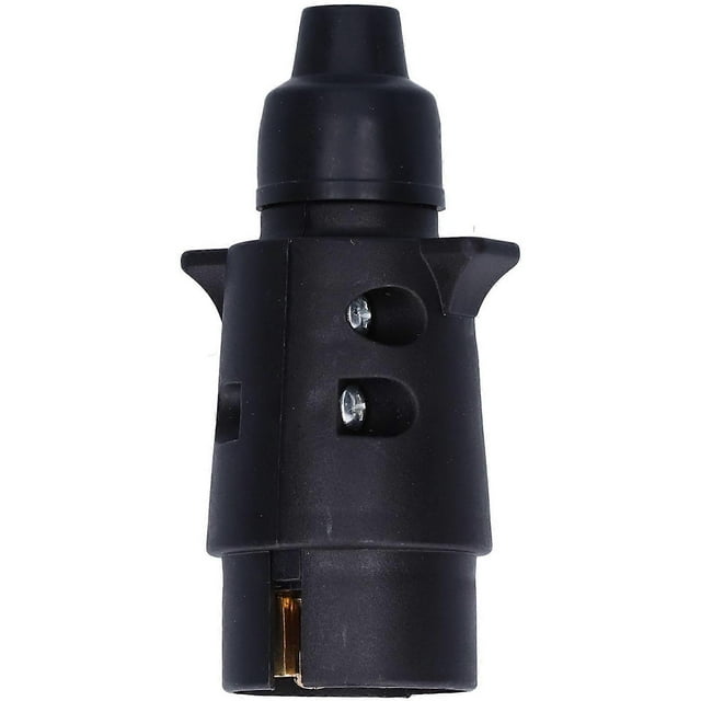 12V 7Pin Trailer Socket Plug Brass Connector Tow Bar Traction for European Standard Car