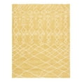 thumbnail image 2 of Unique Loom Rabat Shag Collection Area Rug - Geometric (9' x 12' 2" Rectangle Yellow/Ivory), 2 of 6