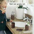 thumbnail image 3 of COFEST 6 Piece Bathroom Accessory Set With Soap Dispenser Pump,Toothbrush Holder,Toilet Brush,Trash Can,Tumbler And Soap Dish Coffee, 3 of 5
