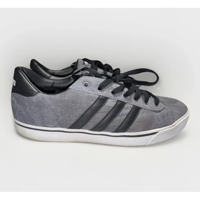 Adi - das Mens Cloudfoam Super Daily AW4314 Gray Casual Shoes Sneakers Size 10 1/2
