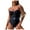 Blue, variant on Huesdet Womens Plus Size Swimsuit One Piece Tummy Control Bathing Suit Modest Curvy Cute Swim Dress Ladies Swimwear[Black,M]