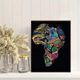 thumbnail image 2 of African Map Colorful Pattern Canvas Wall Art Print，Suitable for Living Room，Bedroom，Office，Hallway，Dining Room Decoration., 2 of 8