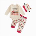 thumbnail image 4 of Gerichy Newborn Baby Boy Romper Coming Home Outfits Farm-Themed Print Romper+Pants+Hat 3PCS Clothes Set 0-12 Months, 4 of 4