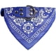 thumbnail image 1 of Collar de pañuelo para perro de moda, collar para perro, pañuelo mediano para niño, pañuelo para cachorro con collar para perros (azul M), 1 of 4