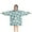 Blue Daisy Flower, variant on Daisy Flower Blue Blooms Pattern Blanket Hoodies for Kids 6-13YR Oversize Wearable Blanket Hoodies for Boys Girls Teens