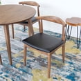 thumbnail image 5 of Ezra Modern Solid Wood Walnut Dining Room & Kitchen Table and Chair Set of 4, 5 of 5