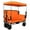 Orange + Steel, variant on 3-in-1 Folding Wagon Cart with Bench Seat & Canopy & Storage, 500lbs Heavy-Duty, 180L Capacity, All-Terrain Wagon for Camping, Beach, Sports, & Garden, Gray