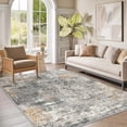 thumbnail image 2 of Roomisland Area Rugs 5x7FT Washable for Living Room, Non Slip Modern Abstract Carpet Stain Resistant Soft Low Pile Indoor Floor Rug for Bedroom Kitchen Home Office, 2 of 9