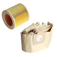thumbnail image 1 of OEM Replacement Parts for Kärcher WD3 - 5 Dust Bags + 1 Filter, 1 of 3