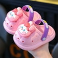 thumbnail image 2 of WRTFVZA Garden Clogs Cute Slides Sandals Toddlers Beach Pool Shower Shoes with Sole 3-4 Years #Pink, 2 of 3