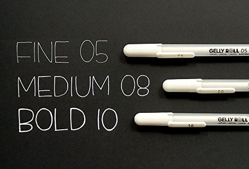 Gelly Roll Classic Fine Point Pens 2//Pkg-White