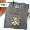 thumbnail image 2 of "Kitty Biscuits Bakery" Cat Kneading T-Shirt – Humorous Feline Chef Tee for Cat Lovers & Bakers, 2 of 6