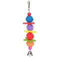 thumbnail image 2 of Bird Cage Toy Interactive Rattan Ball Hanging Parrot Bite Toy Parakeet Chew Toy, 2 of 10