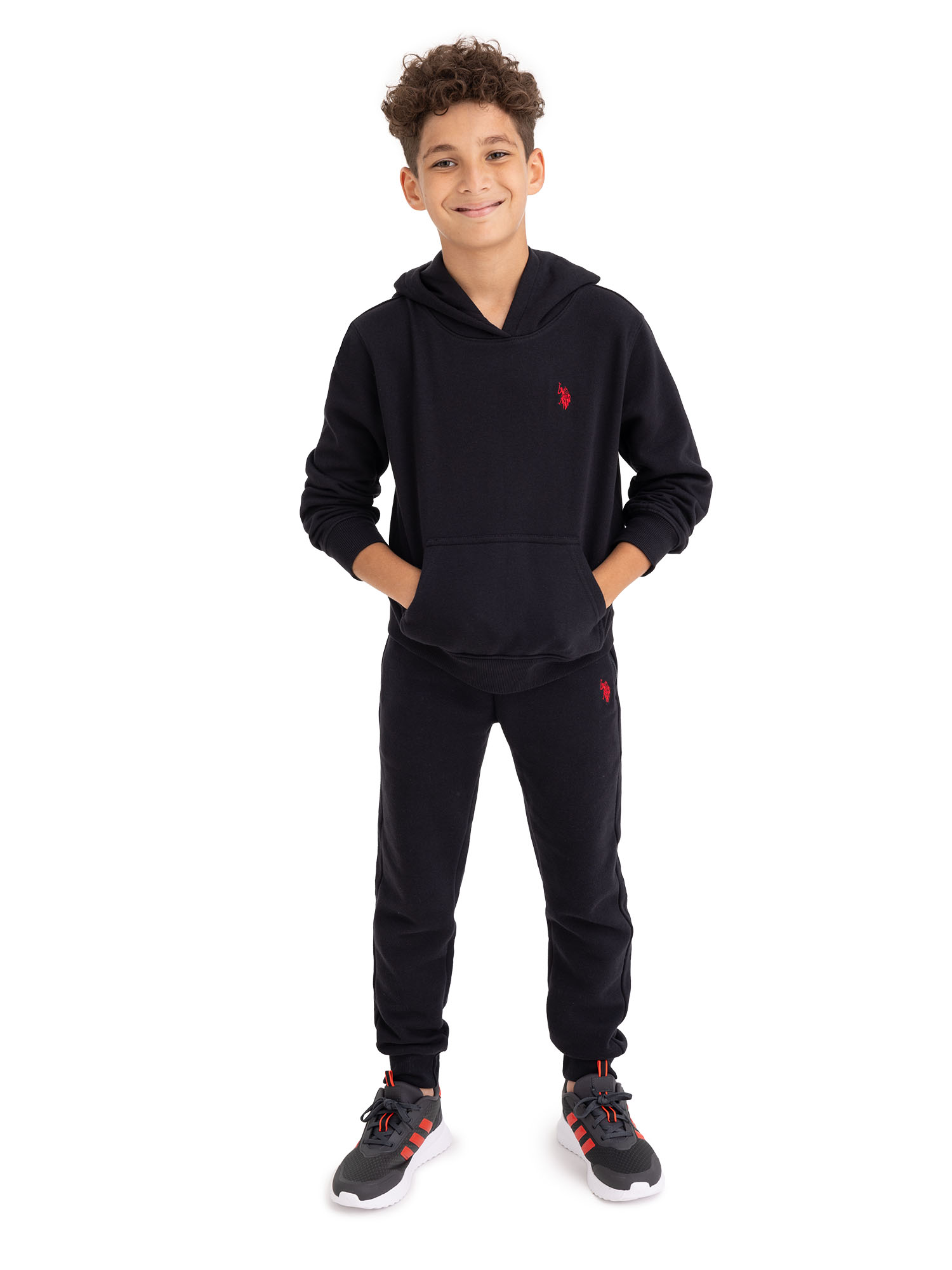 U.S. Polo Assn. Boys Fleece Pullover Hoodie, Sizes 4-18