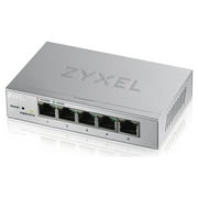 ZYXEL 5-Port Web Managed Gigabit Switch - 5 Ports - Manageable - 2 Layer Supported - Twisted Pair - Wall Mountable, Desktop - 2 Year Limited Warranty