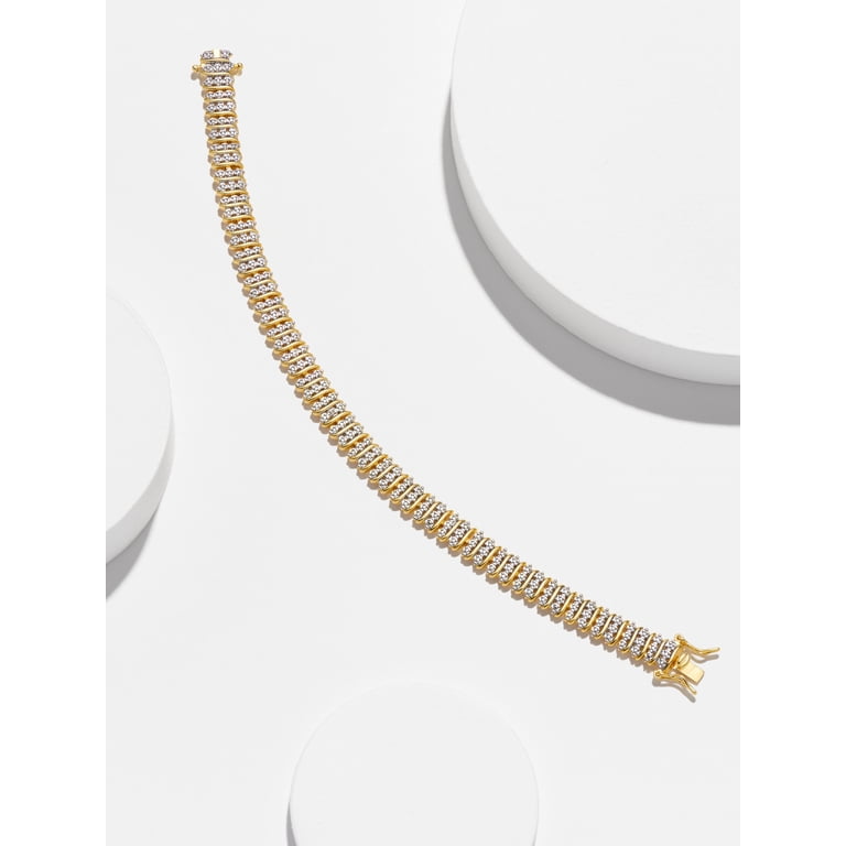 Morgan & Paige Triple Row Diamond Accent Tennis Bracelet photo 5