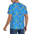 thumbnail image 2 of Hirioo Colorful Snake for Men's Baseball T-shirt Shirts Short Sleeve Casual Summer Button Stretch T Shirts,Size S-4XL-Small, 2 of 7