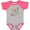 Baseball Heather and Hot Pink, variant on Inktastic Mimi and Papa Love Me Boys or Girls Baby Bodysuit