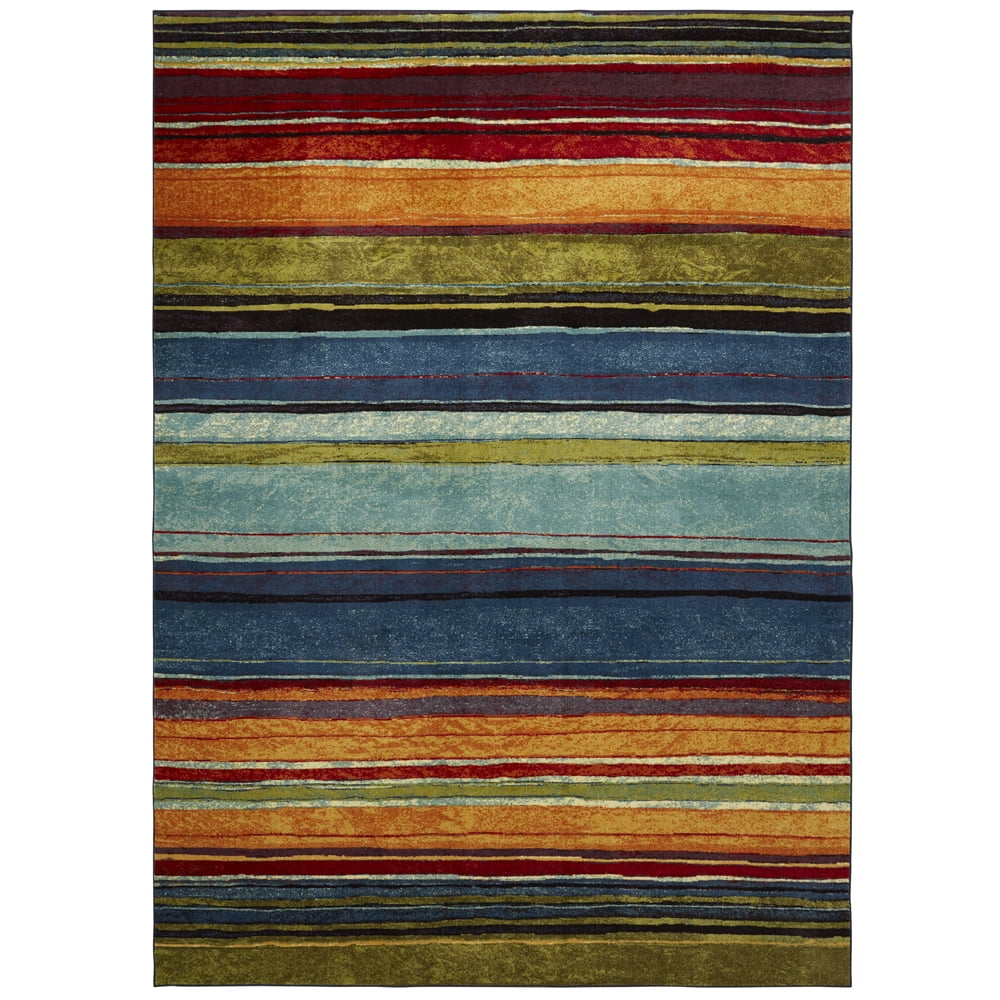 Mohawk Home Rainbow Carnival Stripe Area Rug, 5' x 8'