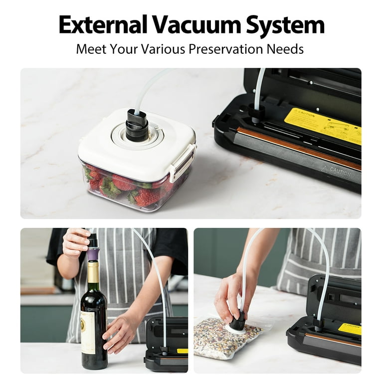 ProSeal Vacuum Food Sealer Machine 11.8 Airtight Heat Seal for Dry & Moist  Foods for Superior Freshness, Black