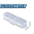 thumbnail image 4 of Clear Plastic Pencil Case, Mini Craft Pencil Storage Box, Long Storage Container – 2Pcs, for Paint Brushes Pens Accessories, Makeup, Screws, Drills And Learning Supplies, 7X1.73X0.9 In(Clear*2), 4 of 4