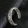 thumbnail image 5 of 925 Sterling Silver Bangle Bracelet, Open Cuff Silver Bangle for Women, Vintage Hollow Engraved Design, Corrosion-Resistant, Ideal Gift for Her, 5 of 8