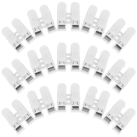 SEWCHICS 55pcs Wire Connectors for Spring Connector White Plastic Led Lighting Projects Electrical Connection
